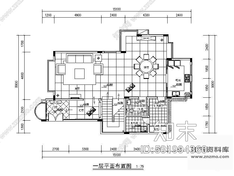 施工图某知名山庄别墅装修图含实景cad施工图下载【ID:531994360】