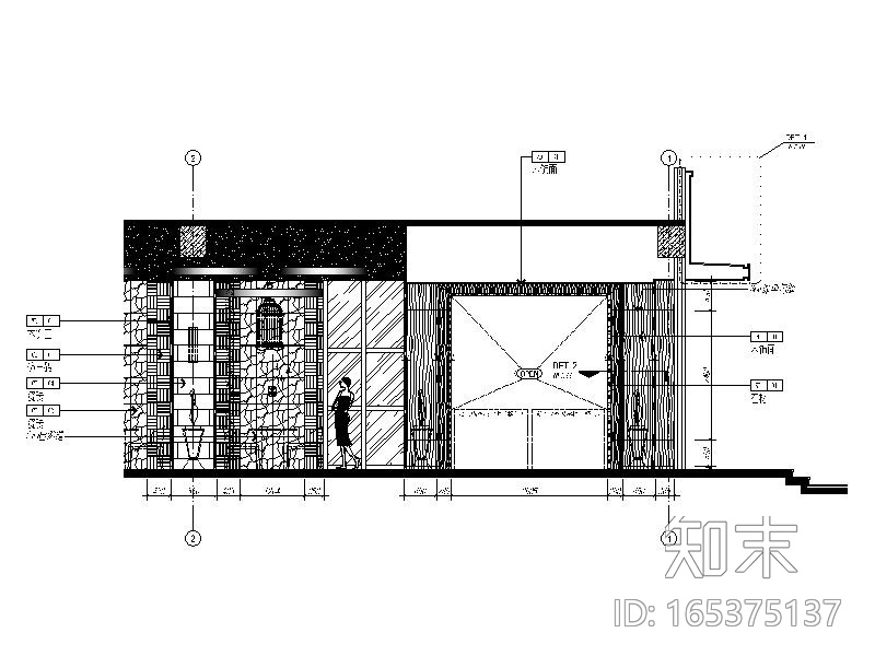 [郑州]全国连锁餐饮空间设计CAD施工图(含效果图)cad施工图下载【ID:165375137】