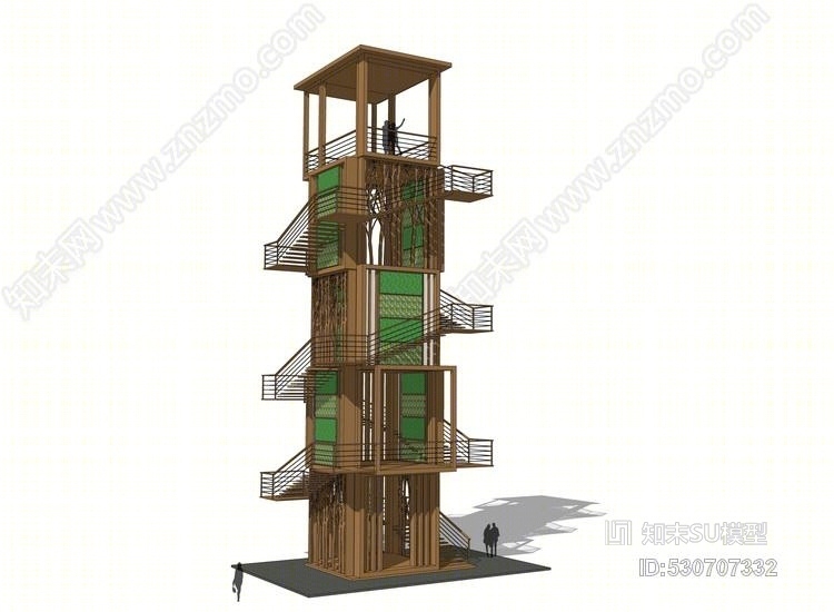 观景台SU模型下载【ID:530707332】