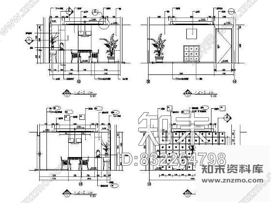 图块/节点棋牌室立面设计图施工图下载【ID:832264798】