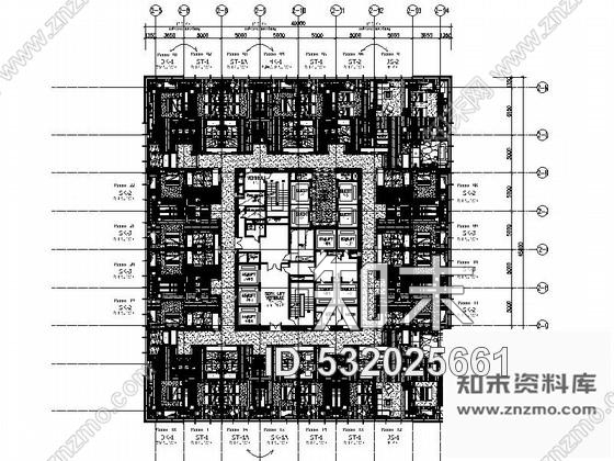 施工图辽宁精品豪华五星级现代风格酒店客房酒廊部分室内装修施工图cad施工图下载【ID:532025661】