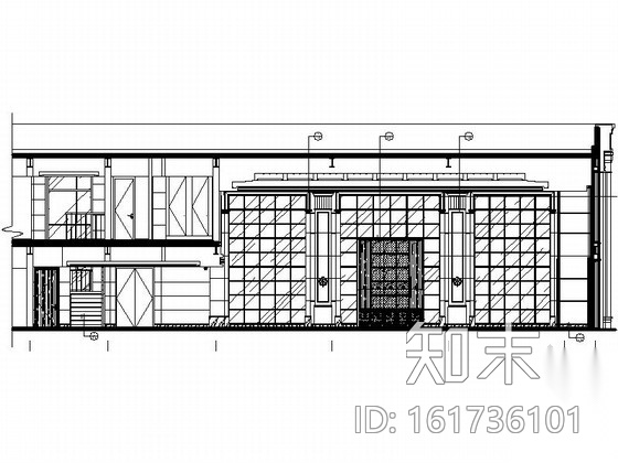 [杭州]某公馆现代售楼中心装修图（含效果）cad施工图下载【ID:161736101】