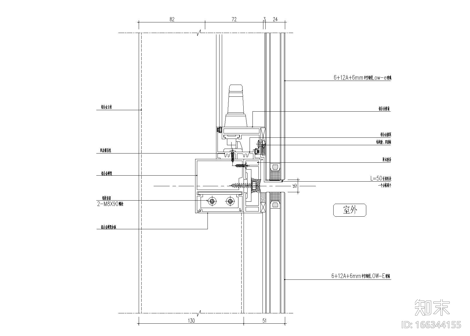 TCL科技大厦幕墙施工图施工图下载【ID:166344155】