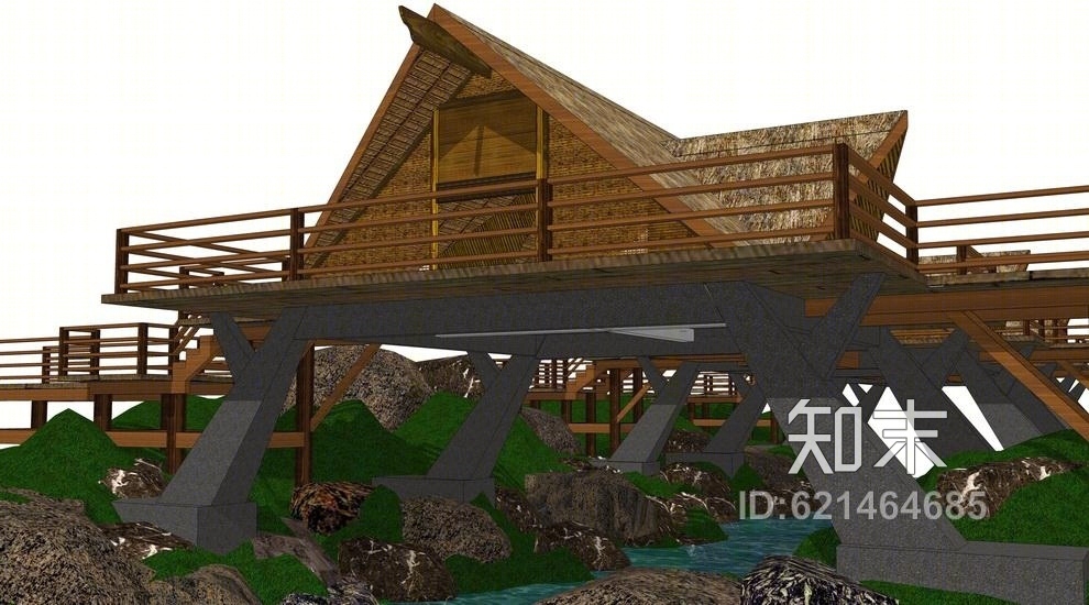 木屋SU模型下载【ID:621464685】