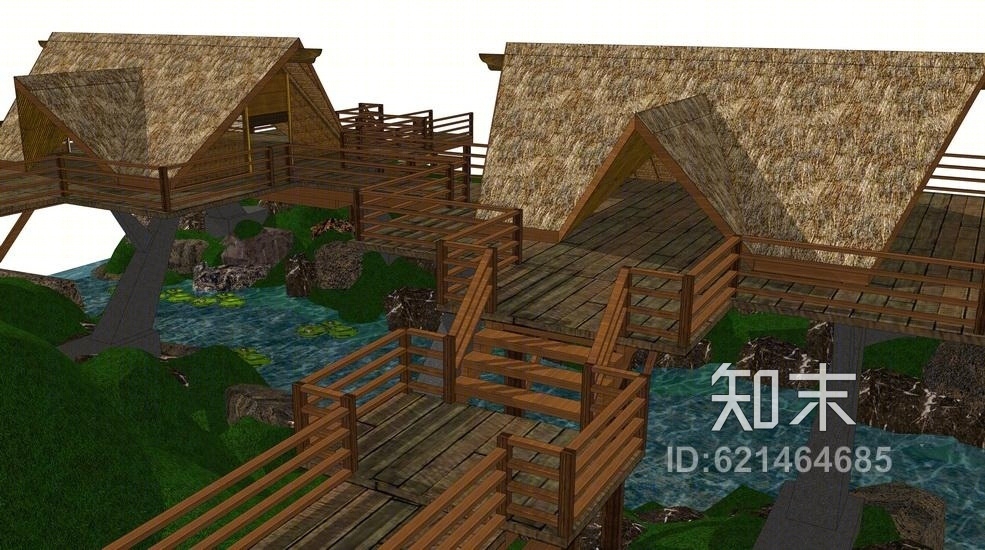 木屋SU模型下载【ID:621464685】