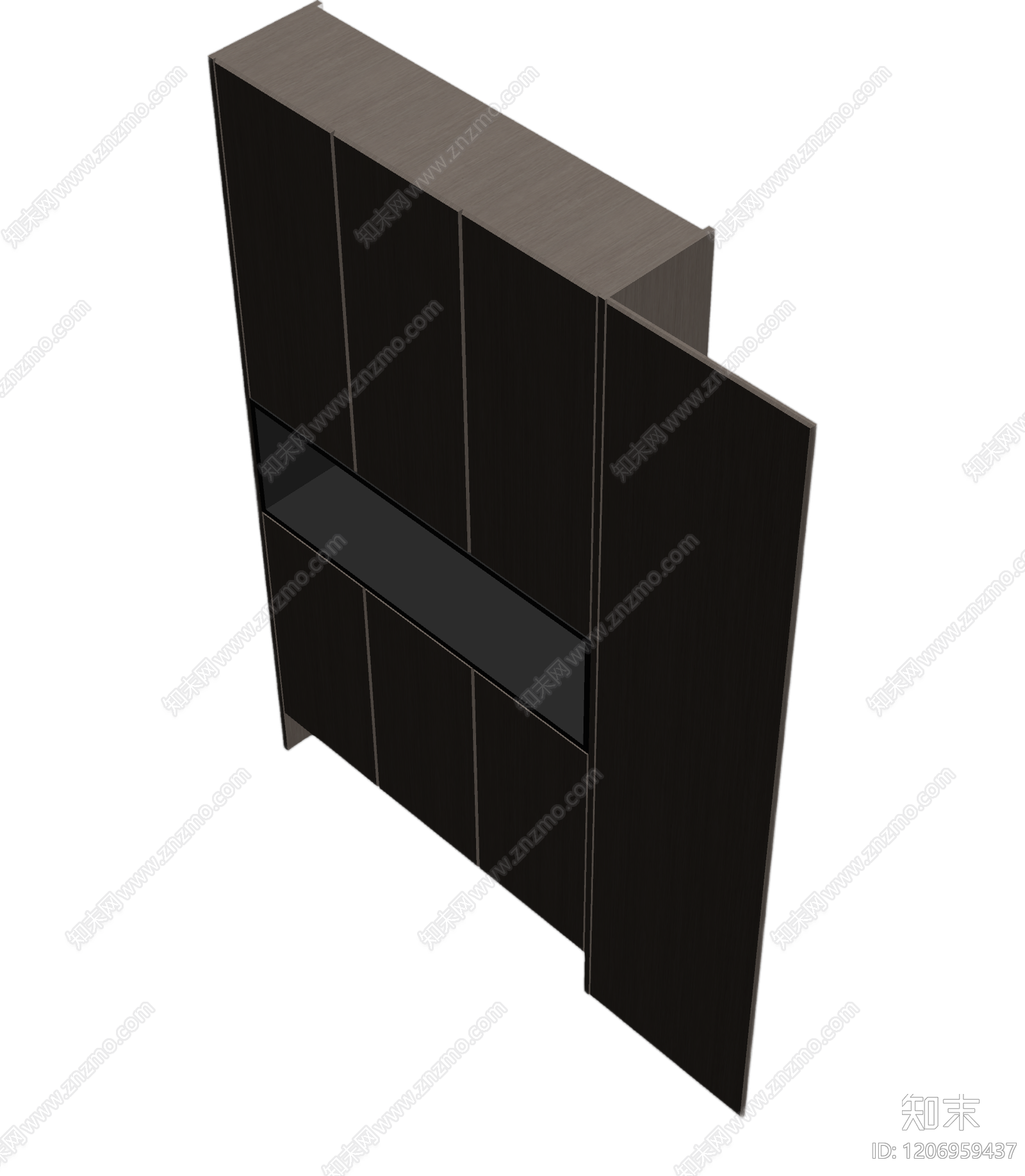 现代柜体组合3D模型下载【ID:1206959437】