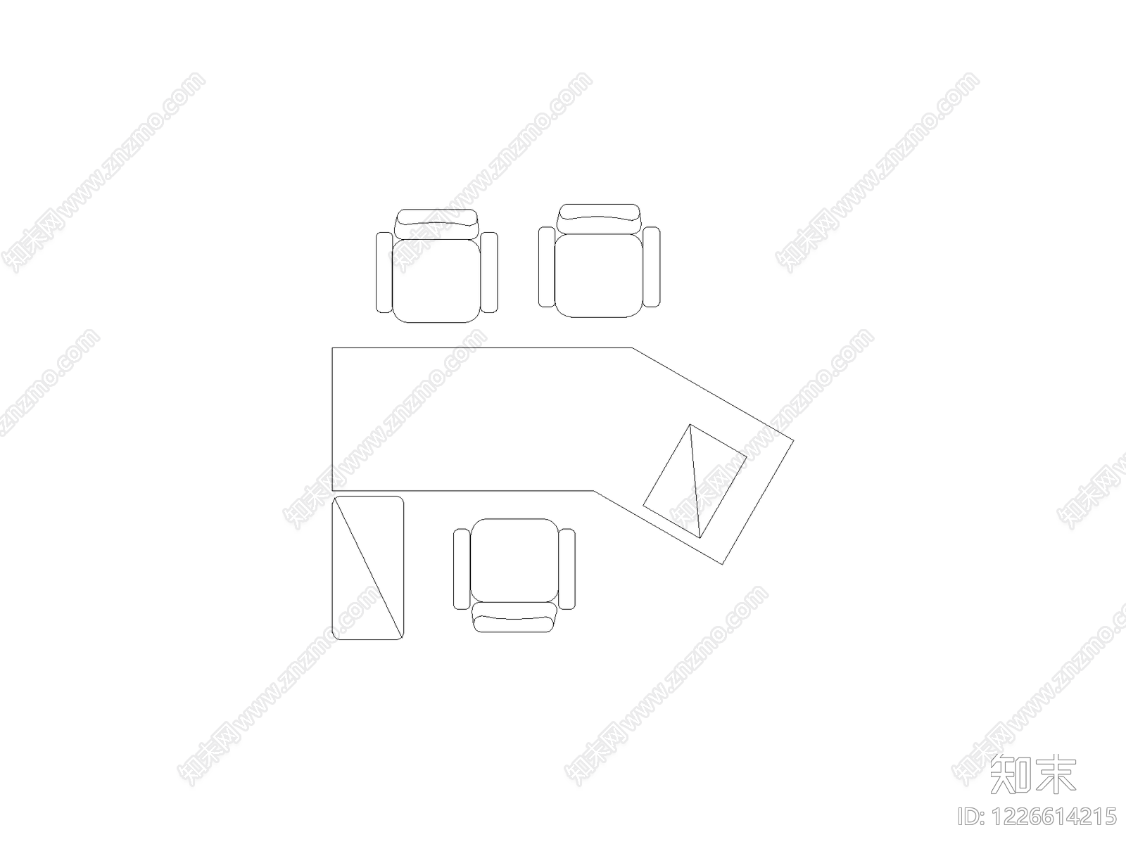 桌子CAD图纸