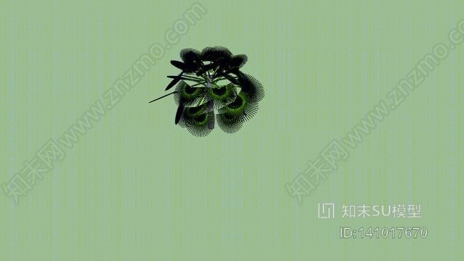俾斯麦棕榈树SU模型下载【ID:141017670】