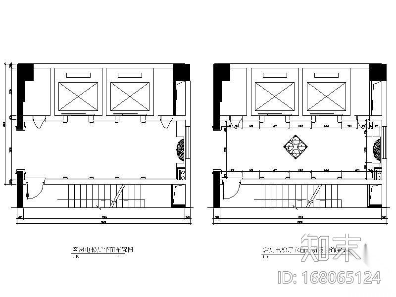 [成都]某客房电梯厅室内装修图（含效果）cad施工图下载【ID:168065124】