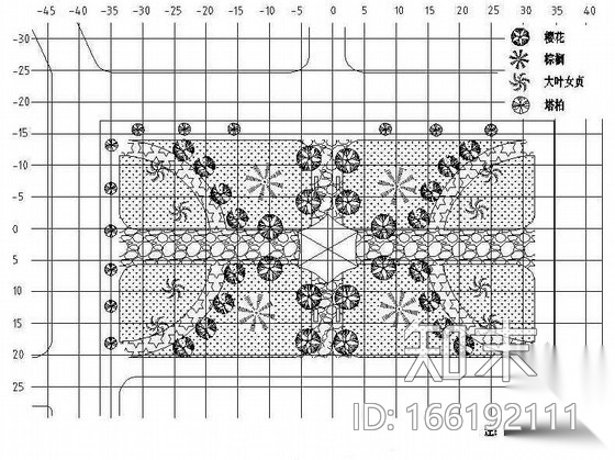 某学校教学楼东侧绿地景观设计施工图cad施工图下载【ID:166192111】