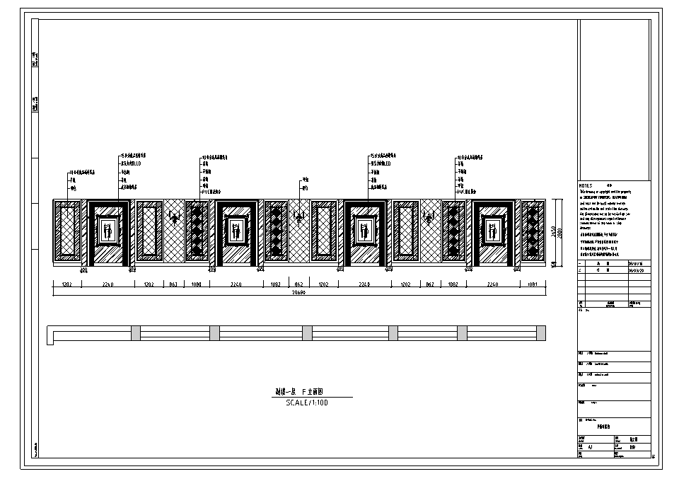 高档奢华KTV室内设计施工图（含效果图）cad施工图下载【ID:161798195】
