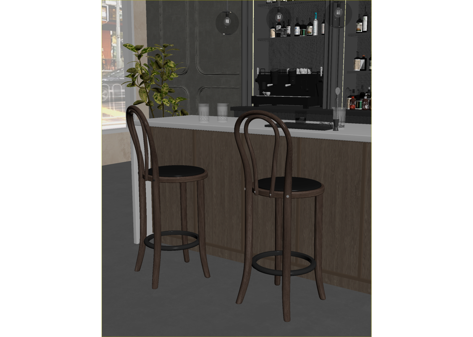 法式酒吧3D模型下载【ID:1214269461】