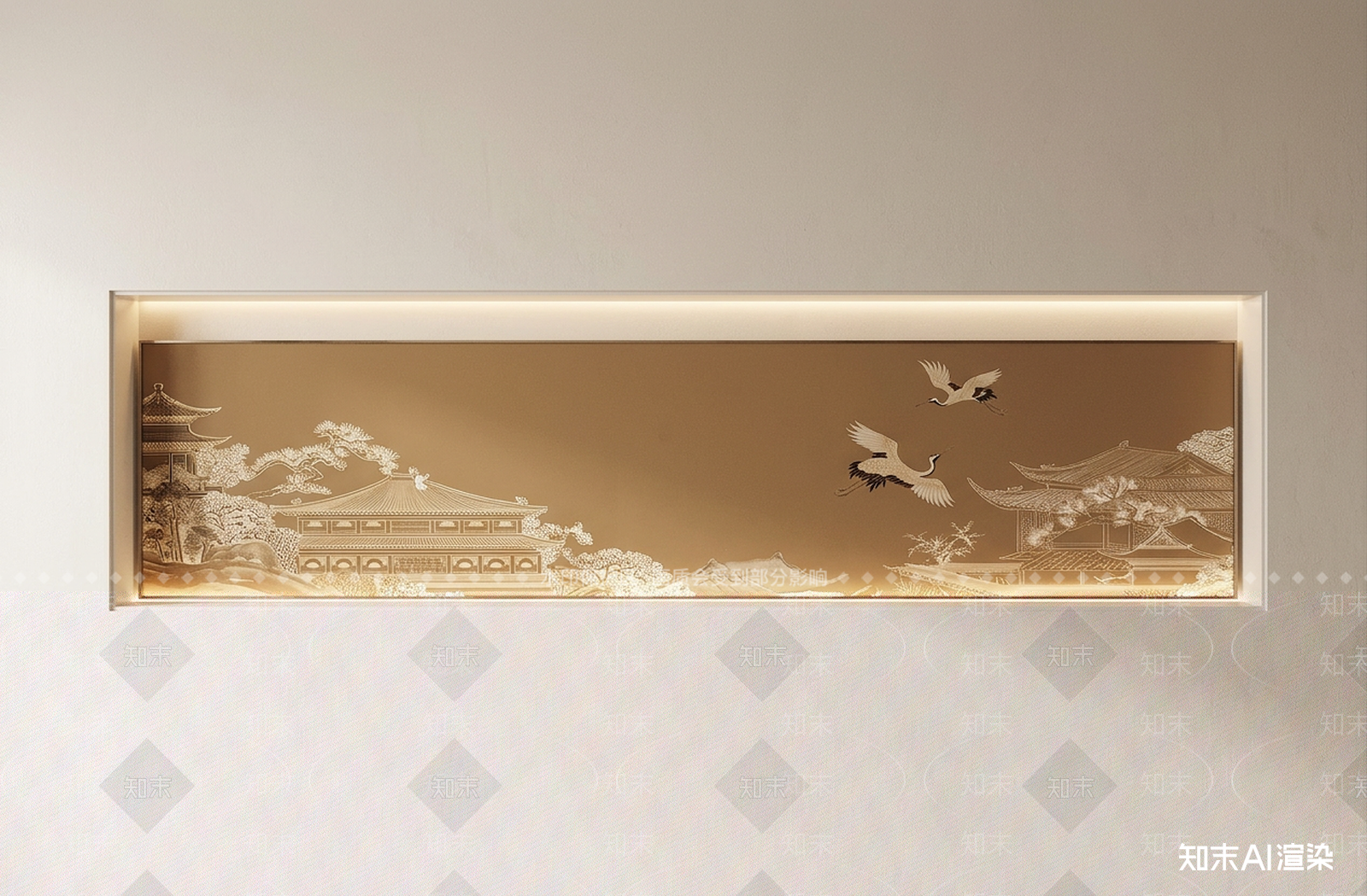 中式挂画挂画3D模型下载【ID:1227269516】