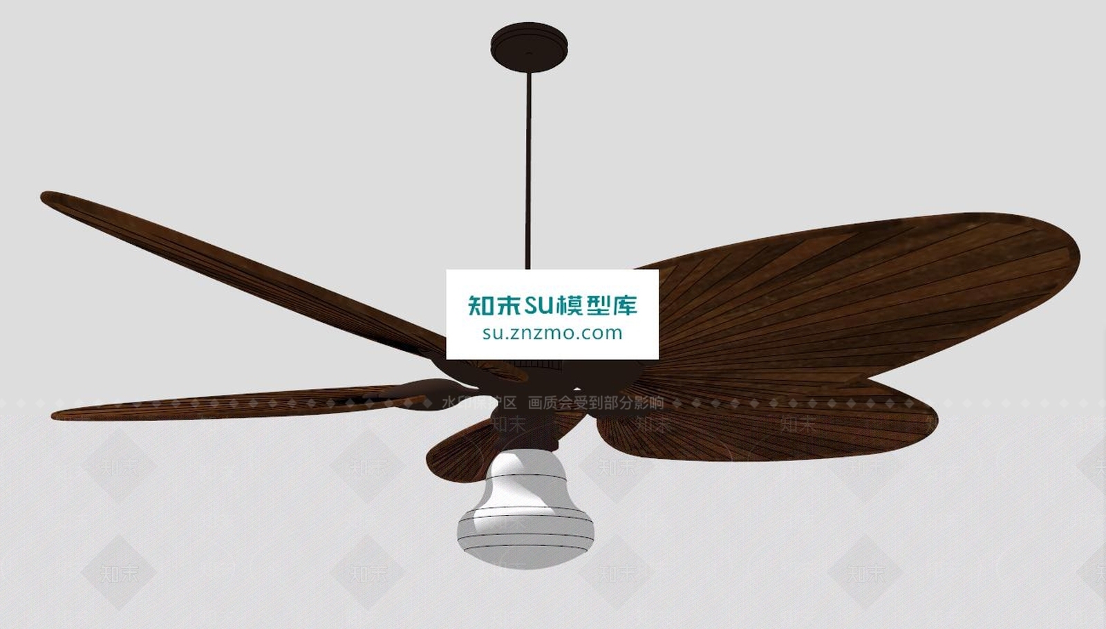 电扇灯SU模型下载【ID:169550167】