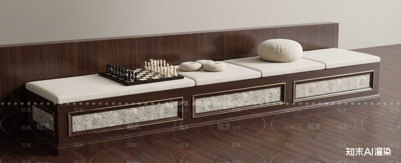 窗边卡座卡座沙发3D模型下载【ID:1227248106】