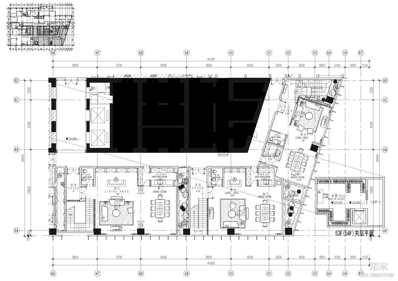 [重庆]威斯汀酒店设计工程施工图+效果图cad施工图下载【ID:160410149】