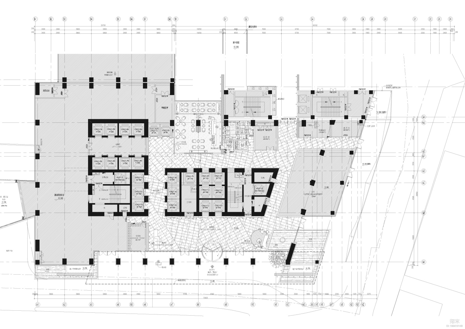 [重庆]威斯汀酒店设计工程施工图+效果图cad施工图下载【ID:160410149】