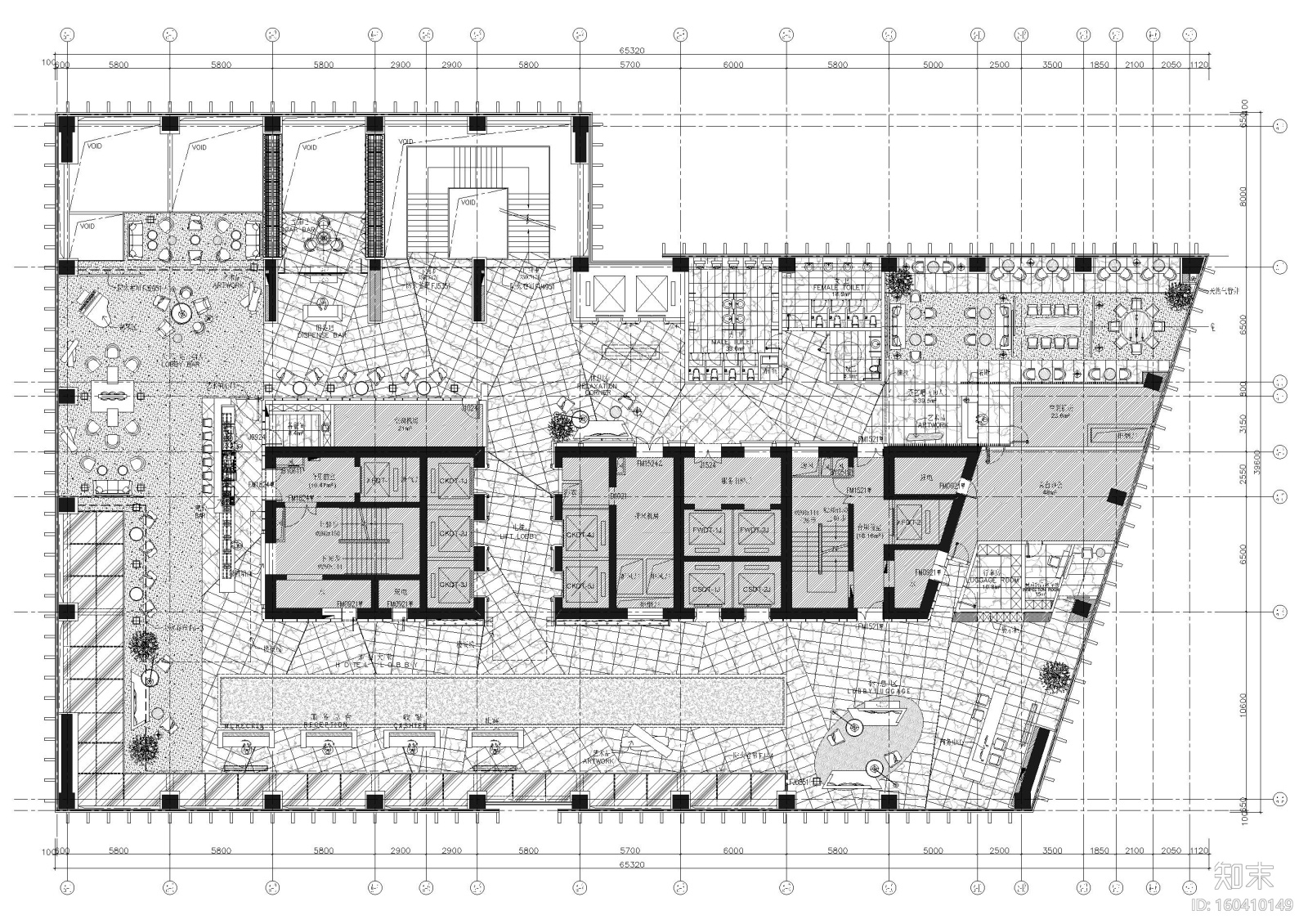 [重庆]威斯汀酒店设计工程施工图+效果图cad施工图下载【ID:160410149】