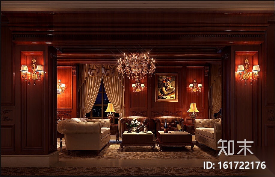 [辽宁]欧式售楼处及会所设计施工图（含效果图）cad施工图下载【ID:161722176】