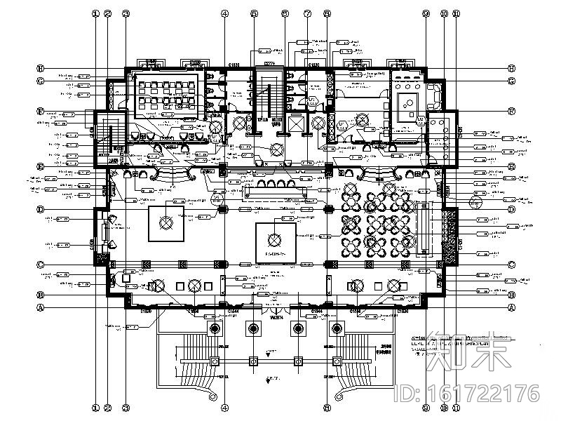 [辽宁]欧式售楼处及会所设计施工图（含效果图）施工图下载【ID:161722176】