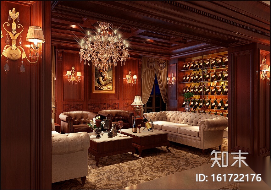 [辽宁]欧式售楼处及会所设计施工图（含效果图）cad施工图下载【ID:161722176】