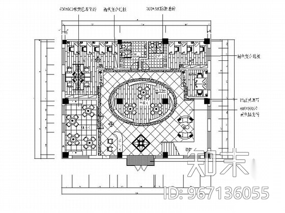 某现代装饰公司办公空间装修图（含效果）cad施工图下载【ID:967136055】