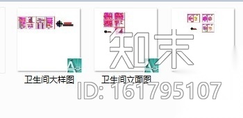 [重庆]某酒店海鲜城公共卫生间施工图cad施工图下载【ID:161795107】
