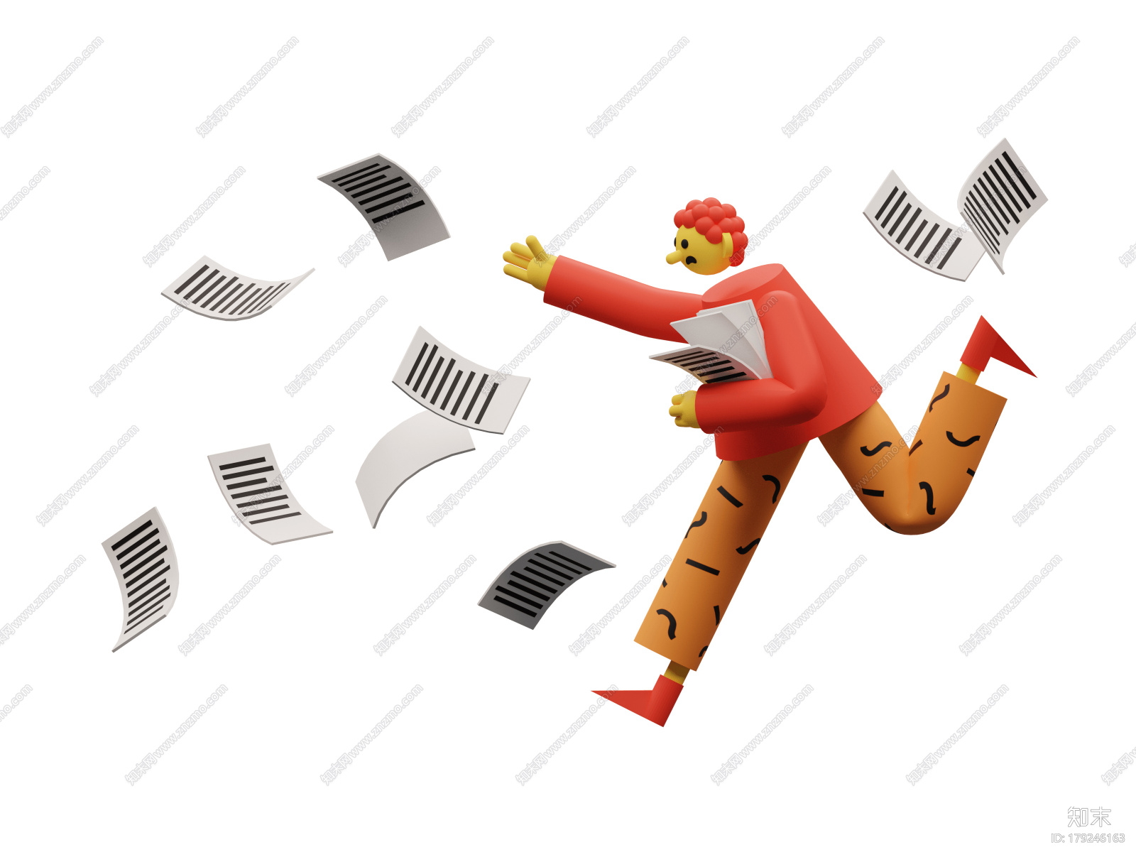 插画风发传单cg模型下载