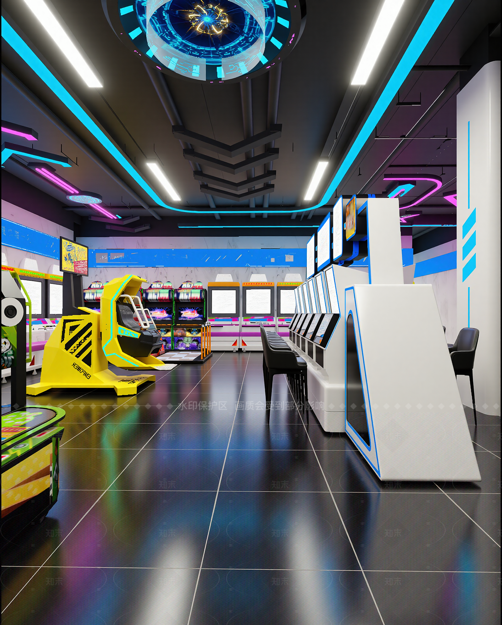 现代网吧网咖3D模型下载【ID:1214952339】