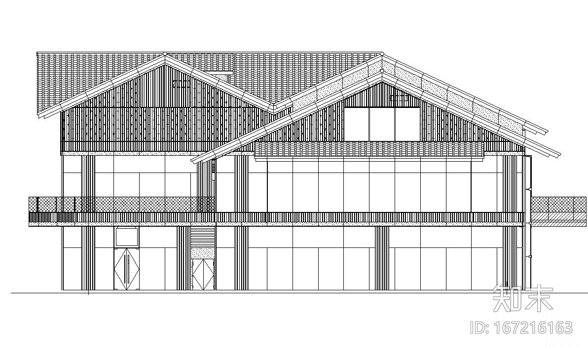 [四川]大慈溪远洋太古里商业建筑施工图cad施工图下载【ID:167216163】