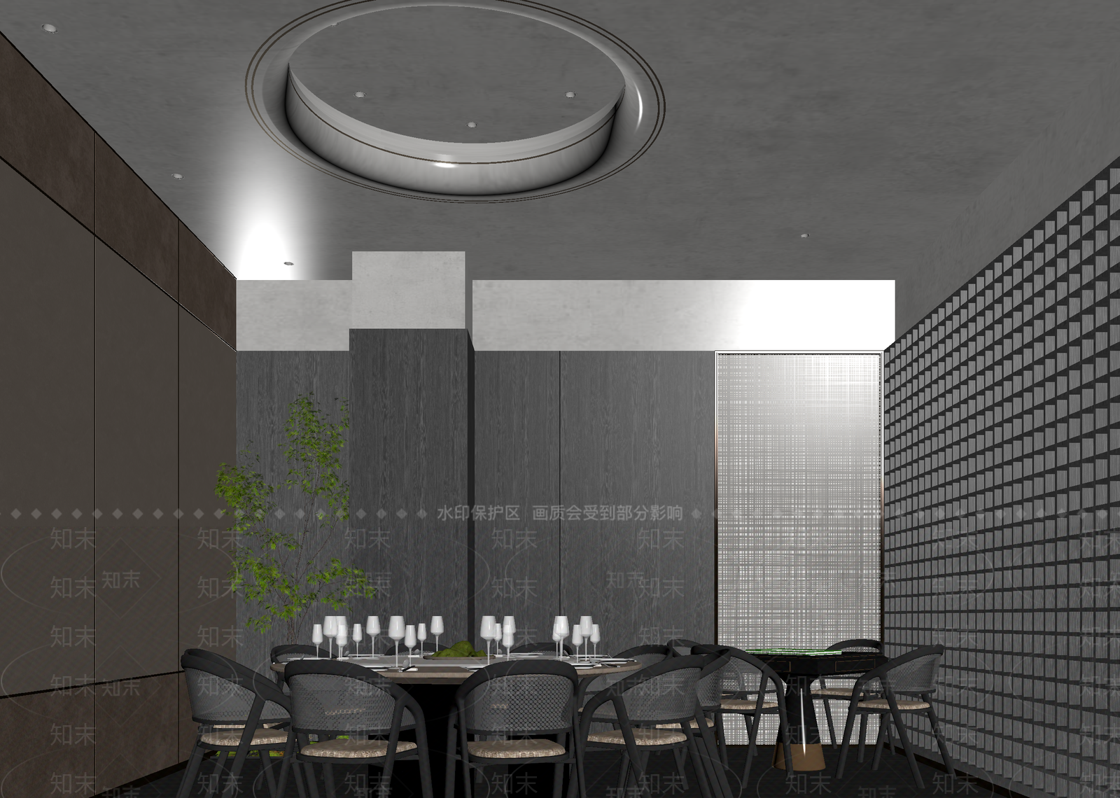现代包厢3D模型下载【ID:1214848608】