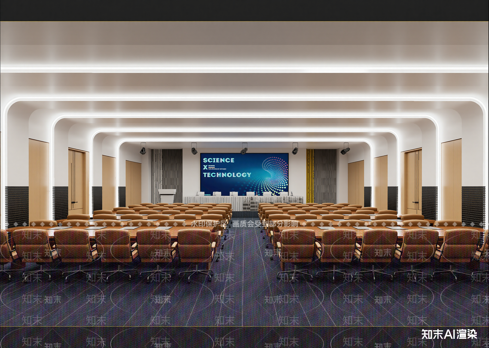 现代报告厅3D模型下载【ID:1215097015】