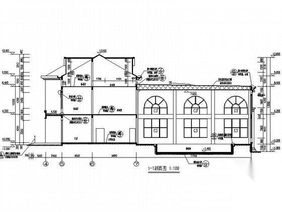 [南昌]某国际花园三层欧式高档商业会所建筑施工图cad施工图下载【ID:166734125】