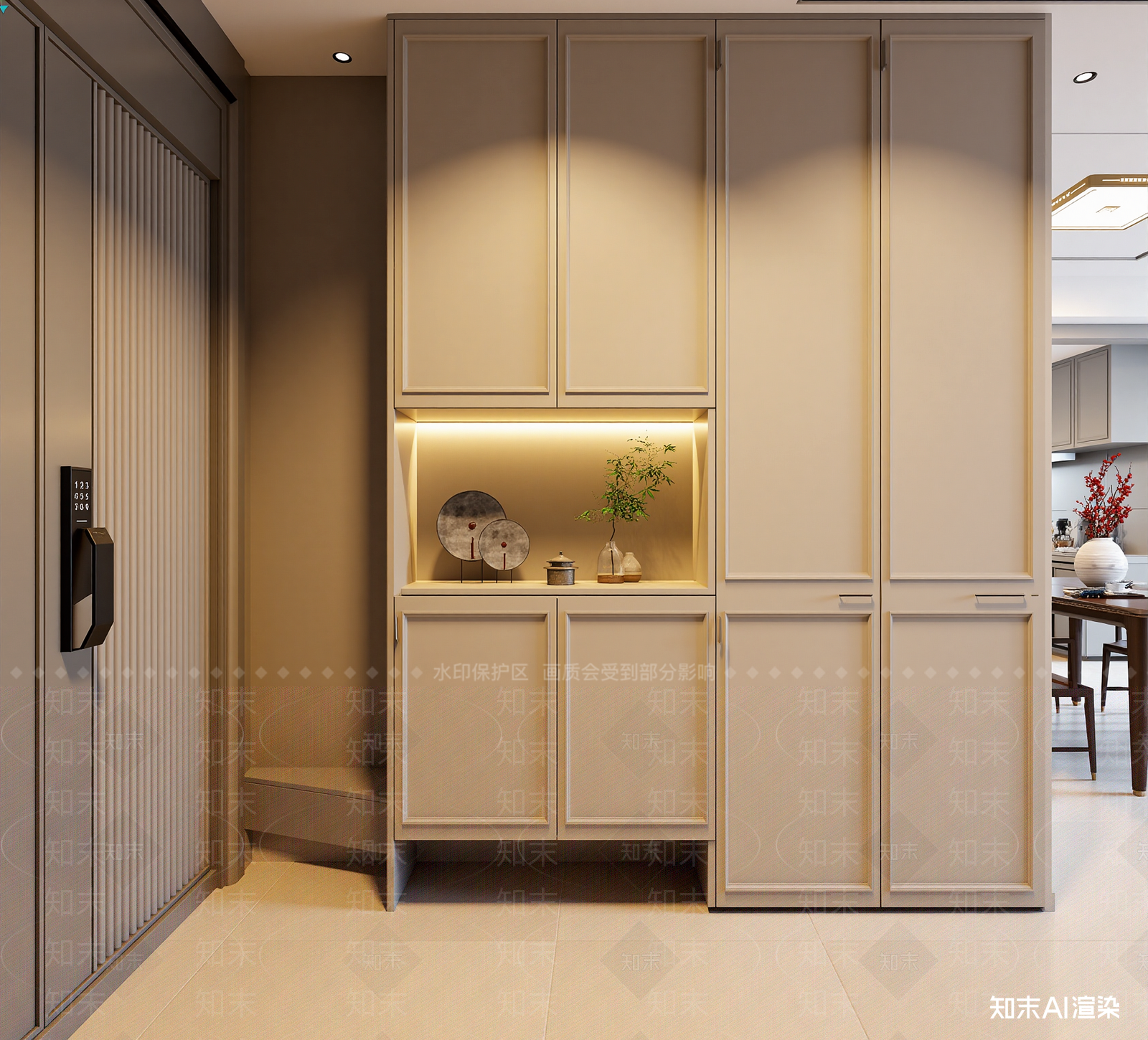 新中式玄关3D模型下载【ID:1221756841】