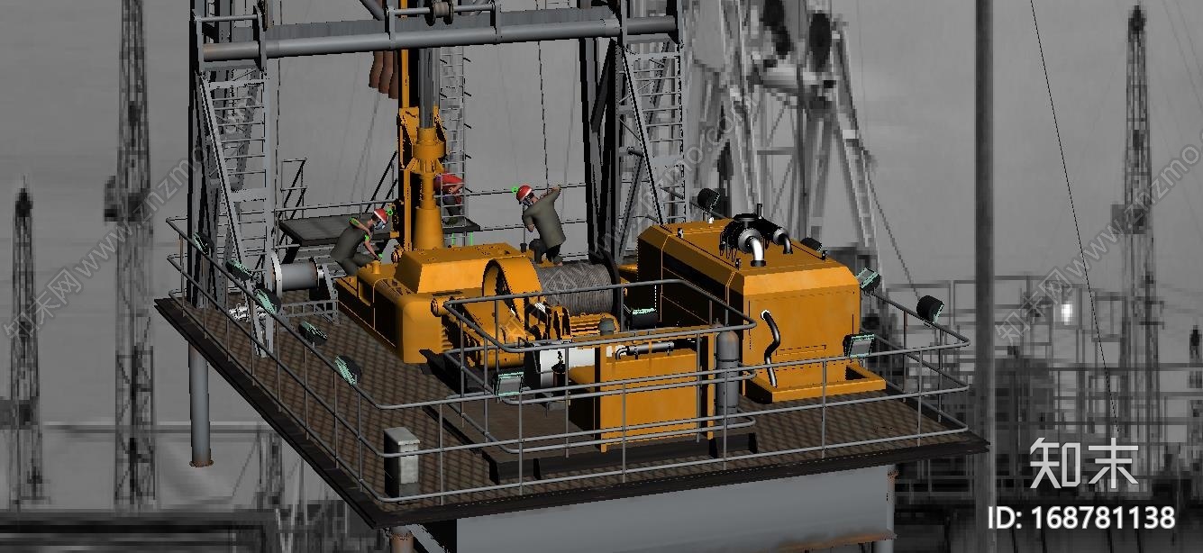 石油钻进机械CG模型下载【ID:168781138】
