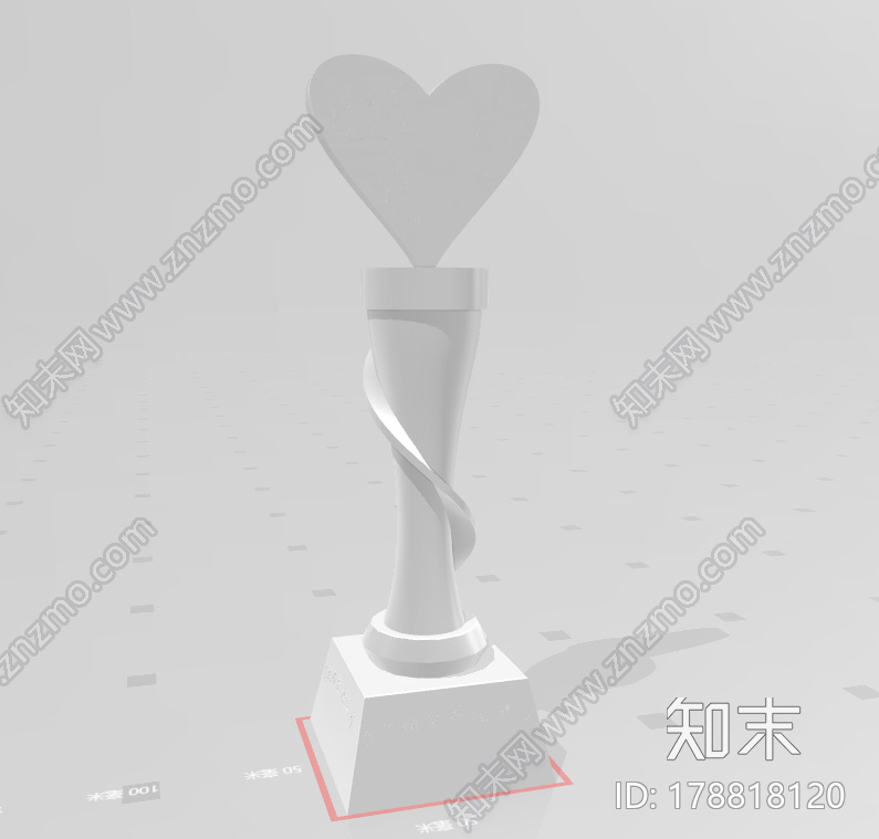 爱心奖杯3d打印模型下载【ID:178818120】