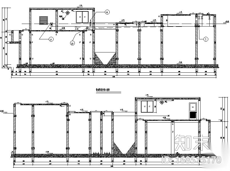 [海南]某果汁加工厂污水处理站安装施工图设计（CAD）cad施工图下载【ID:168515170】