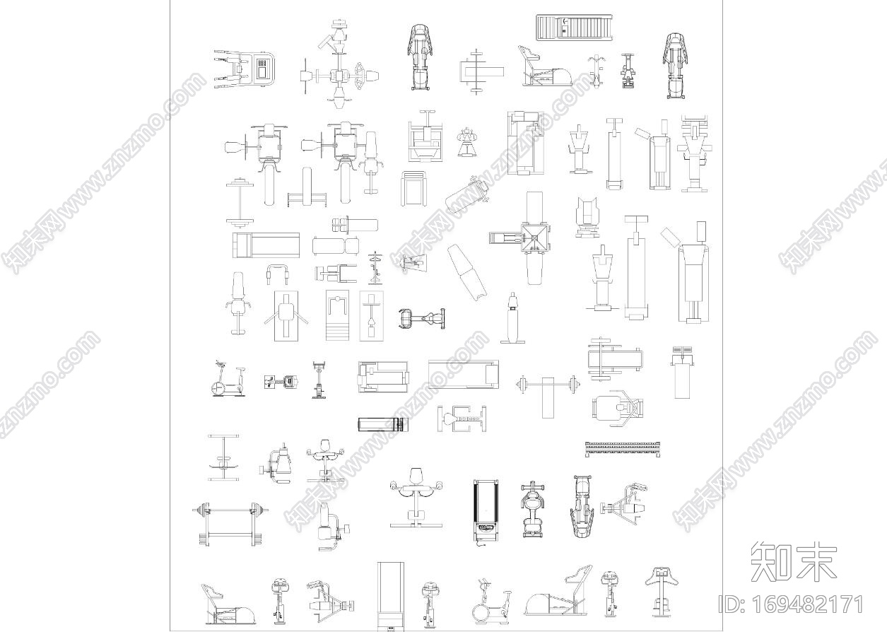 家装住宅CAD模型库精装版|CAD施工图施工图下载【ID:169482171】