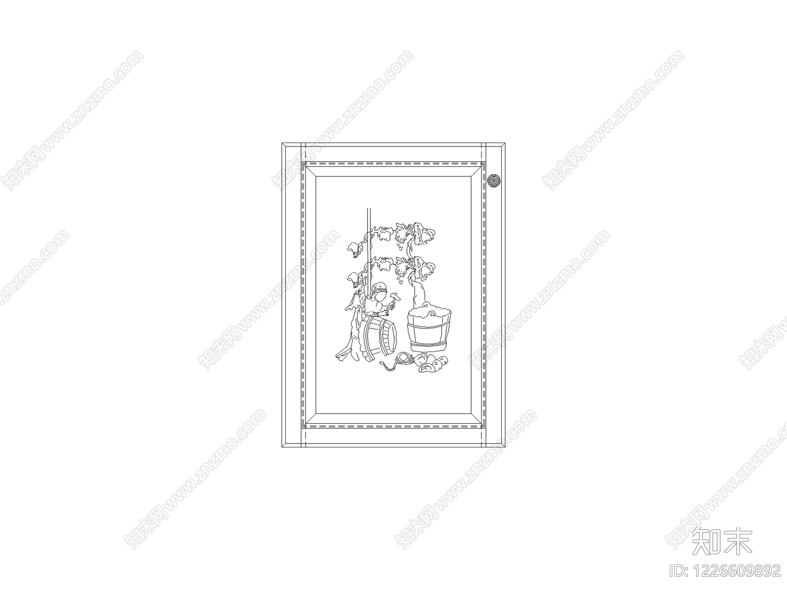 柜子cad施工图下载【ID:1226609892】