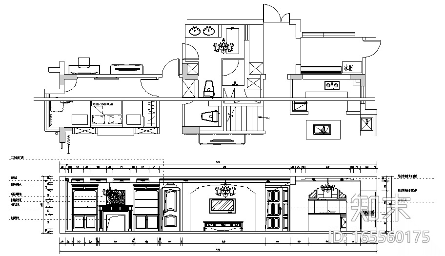 [江苏]现代欧式住宅室内设计案例（内附效果图）施工图下载【ID:165560175】