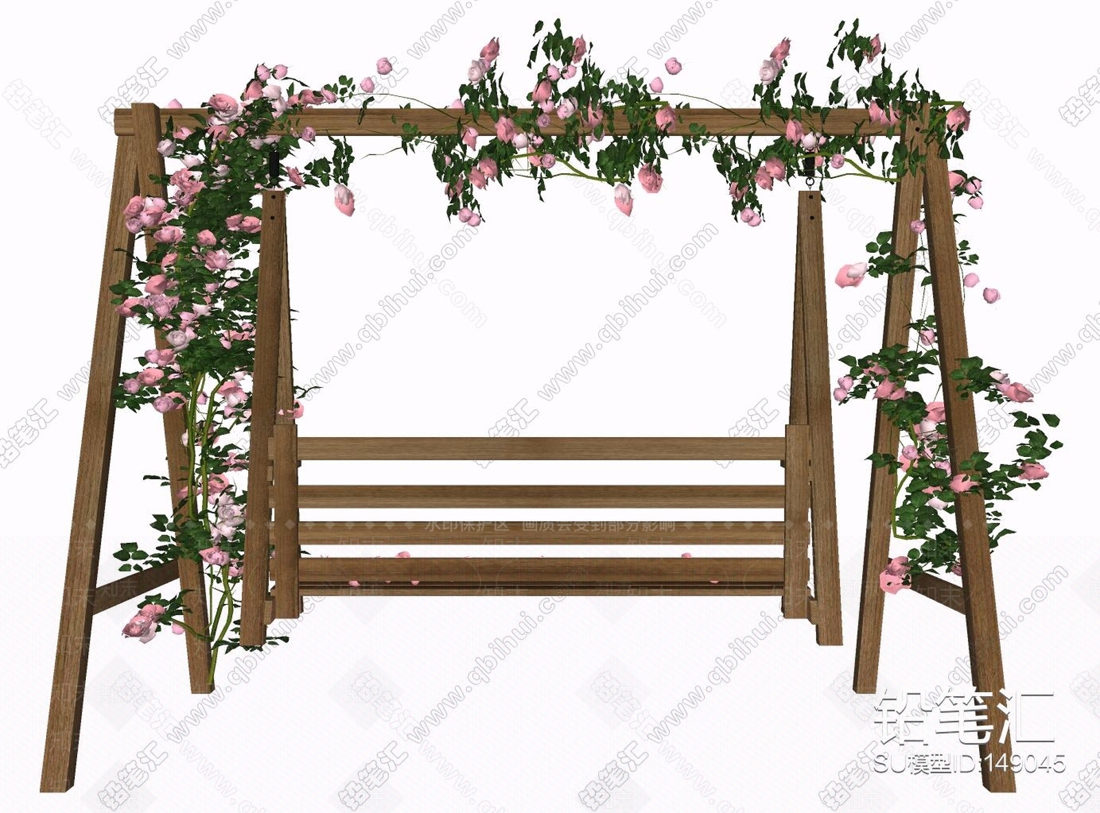 户外摇摇椅SU模型下载【ID:180382269】