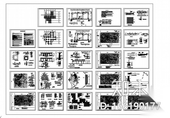小型公园园林景观工程施工图施工图下载【ID:166190177】