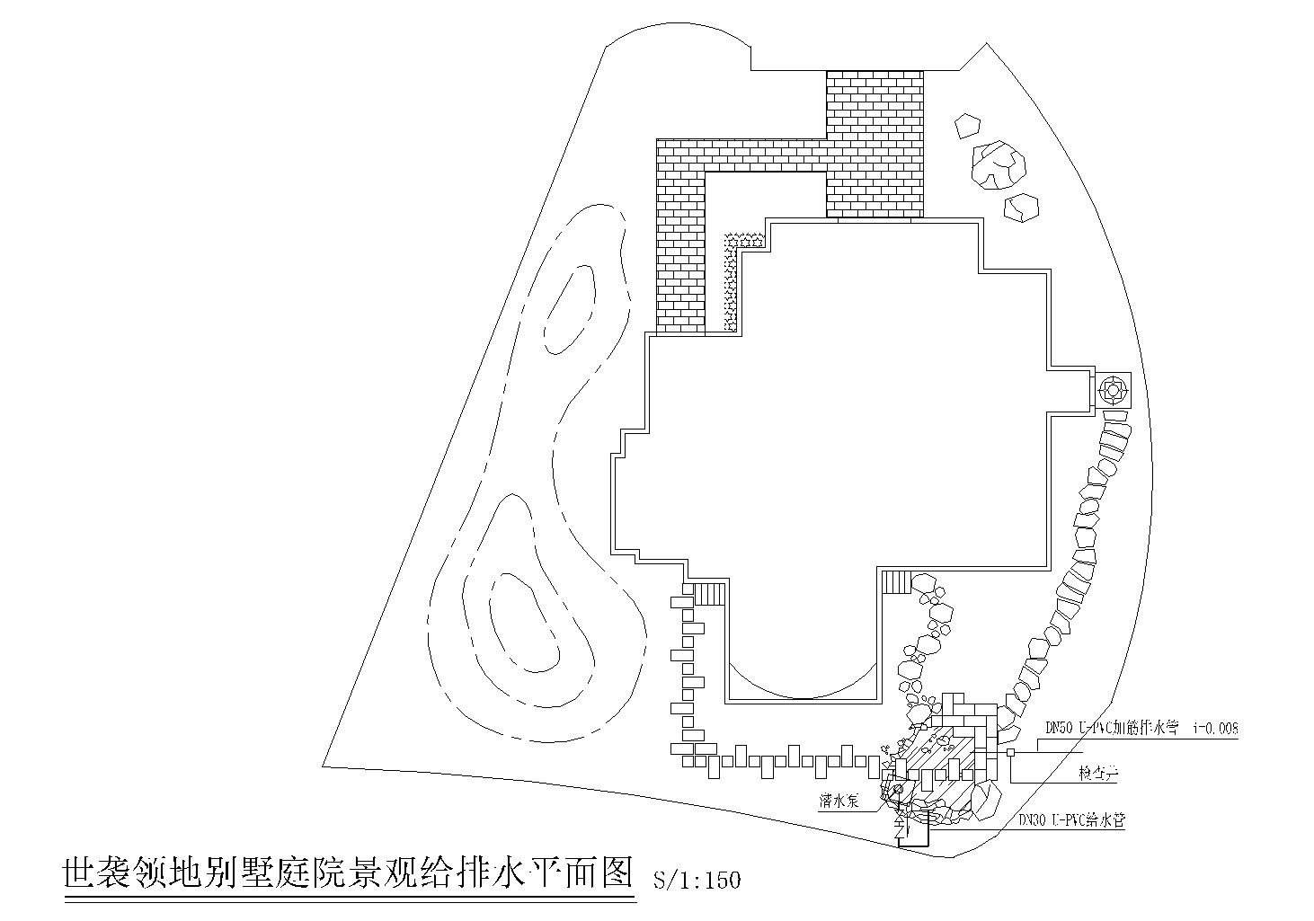 [江苏]世袭领地别墅庭院景观CAD施工图施工图下载【ID:160714165】