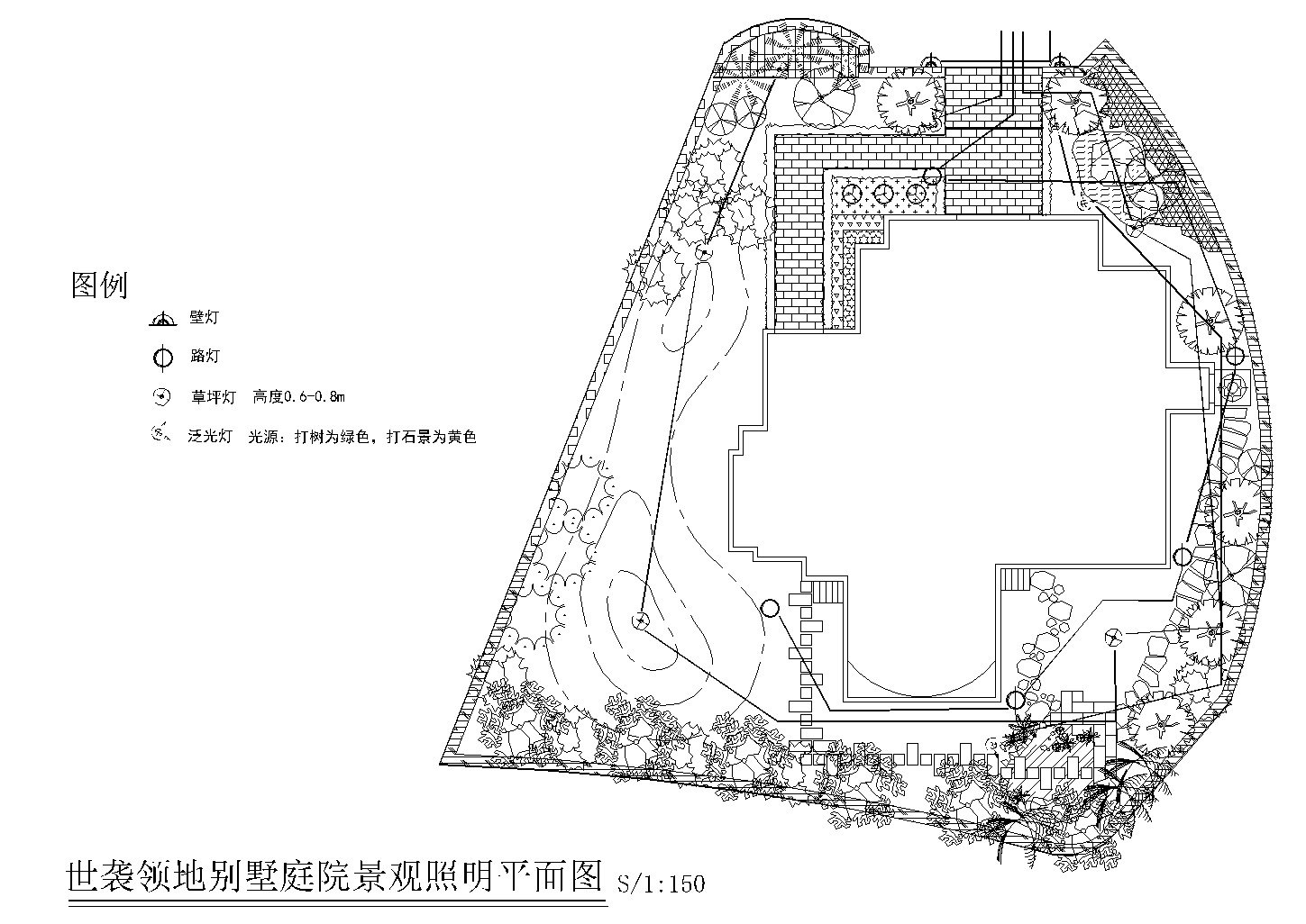 [江苏]世袭领地别墅庭院景观CAD施工图施工图下载【ID:160714165】