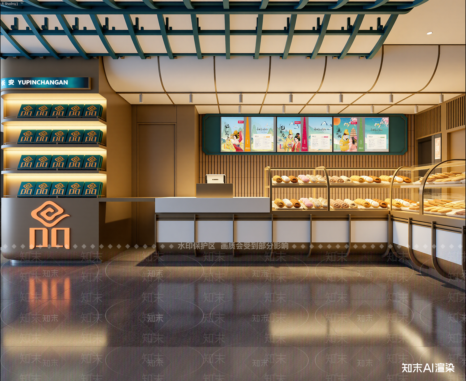 现代面包店3D模型下载【ID:1214939819】