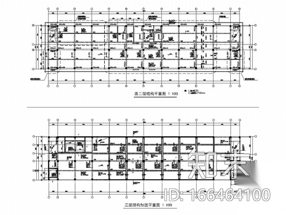 [上海]原框架结构标准厂房改建为六层框剪结构办公楼改造...cad施工图下载【ID:166464100】