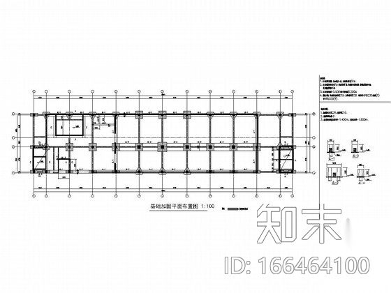 [上海]原框架结构标准厂房改建为六层框剪结构办公楼改造...cad施工图下载【ID:166464100】