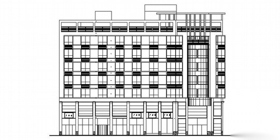 [常德]某七层酒店建筑结构施工图施工图下载【ID:167374172】