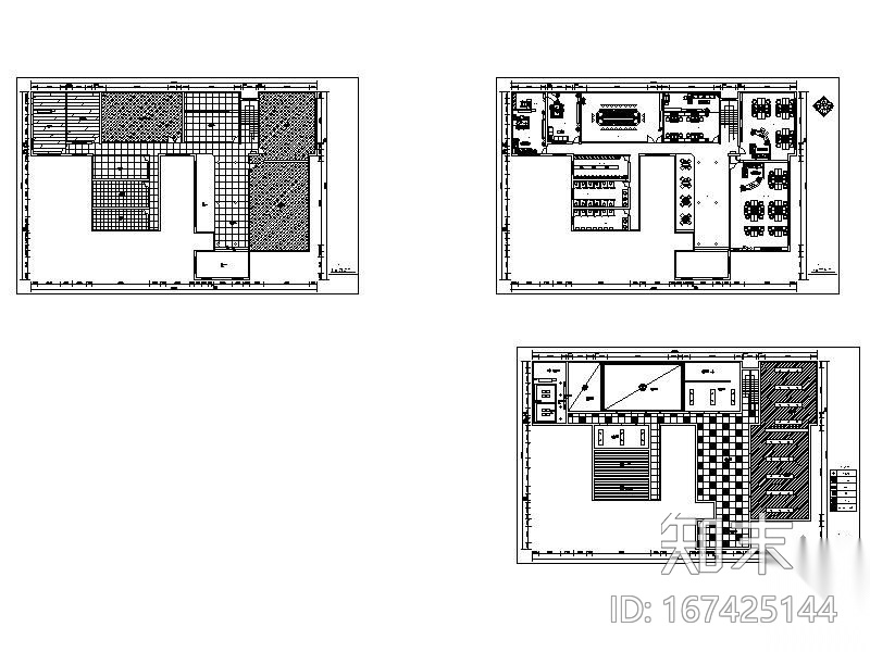 环艺学院办公室平面图cad施工图下载【ID:167425144】