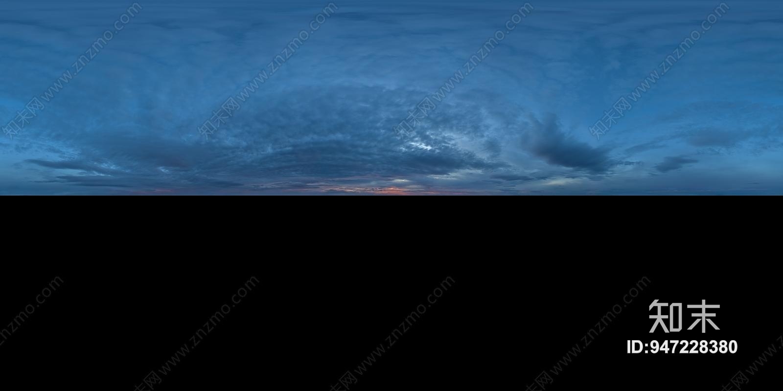 HDRI天空贴图带JPG参照贴图下载【ID:947228380】